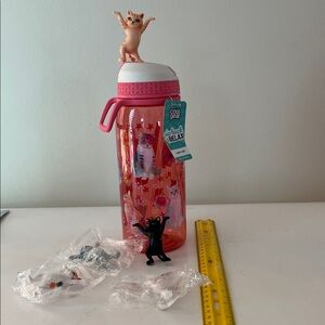 Cool Gear Pink Cat Water Bottle